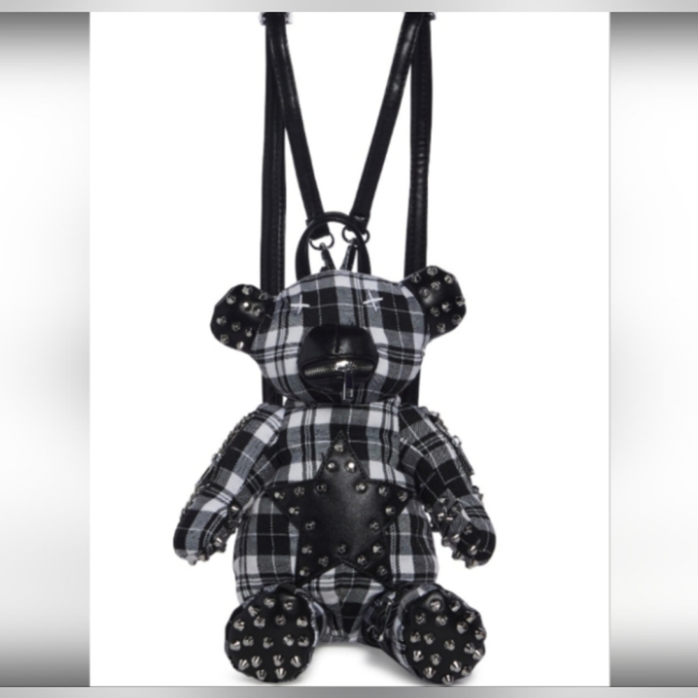 🖤Punk Star Tormented Teddy Back Pack! - Picture 3 of 7
